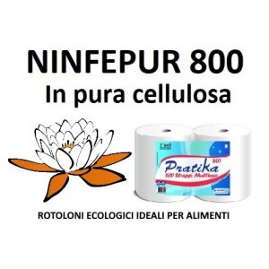 Ninfepur800 Rotoloni in pura cellulosa vergine
