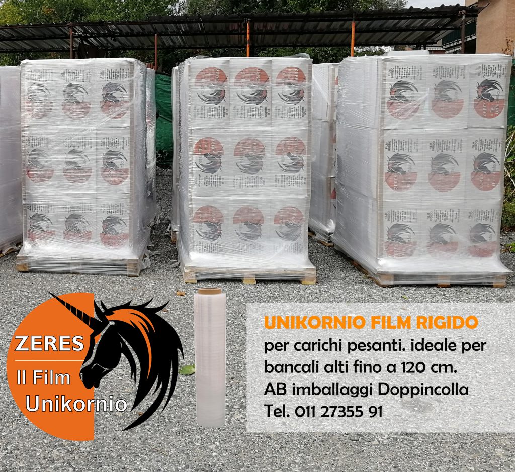 film estensibile manuale unikornio per bancali bassi