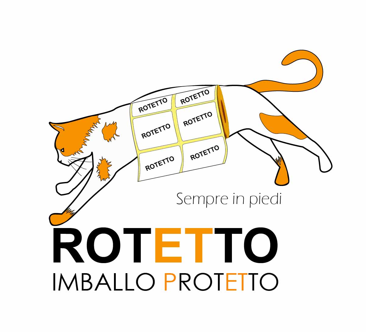 Etichette adesive in rotolo, pronte a magazzino a Torino - AB