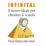 Infinital nastro ideale per chiudere le scatole