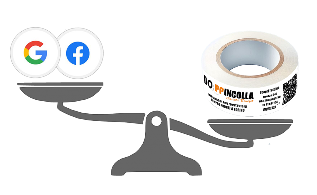pubblicità con imballaggi