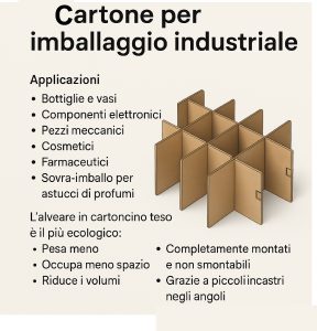 Alveari imballaggio cartone