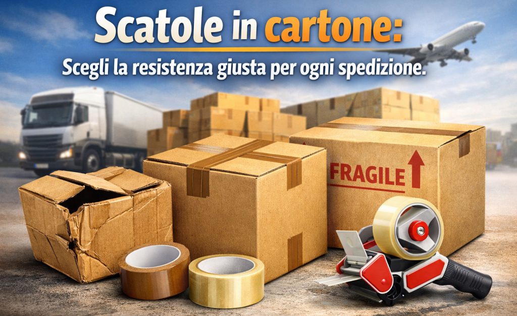 scatola in cartone spedizione
