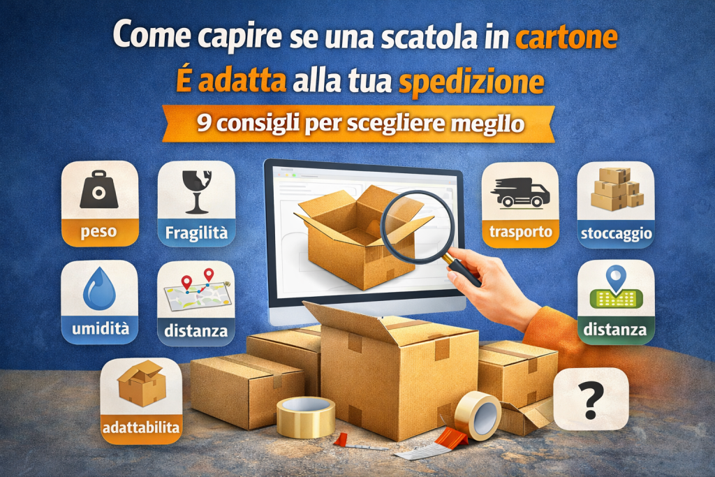 scatola in cartone spedizione